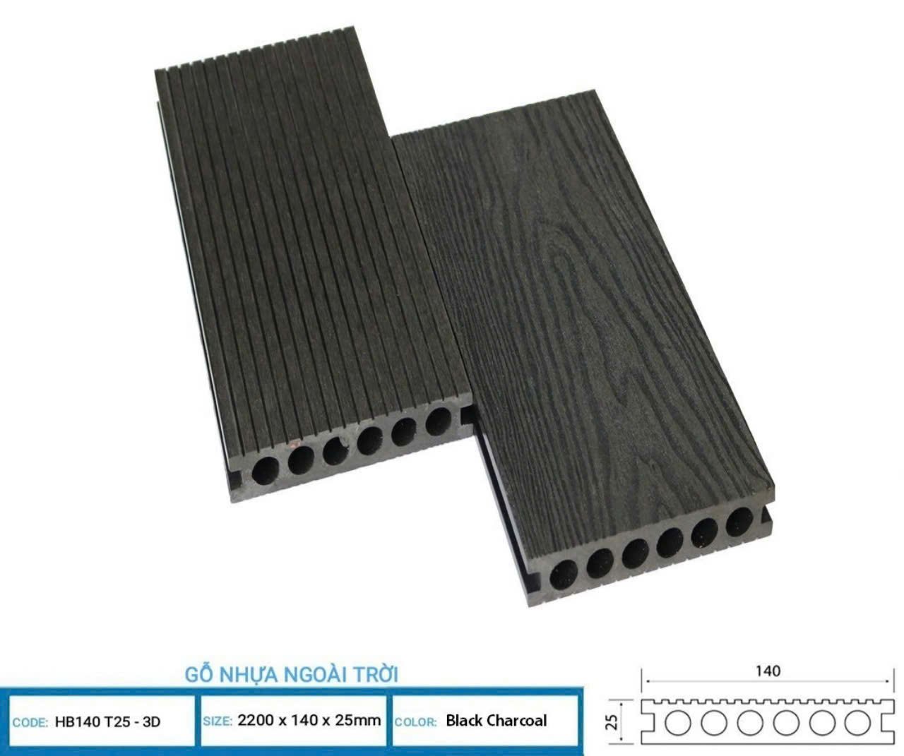 Sàn lỗ tròn MG140T25 Vân 3D - album 4